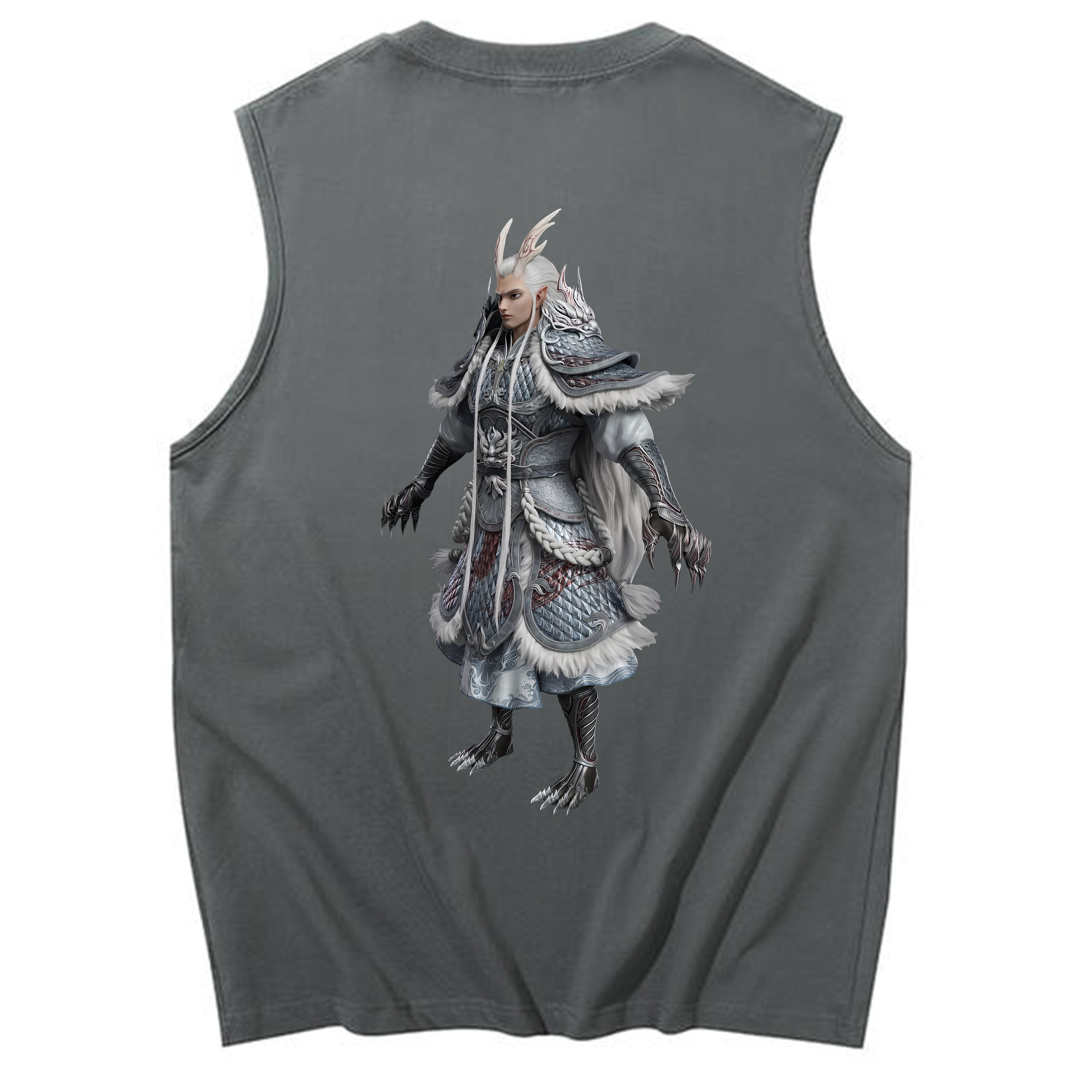 （画像用） Ne Zha 2 ナタ 魔童の大暴れ コットン100％タンクトップ（背面プリント）